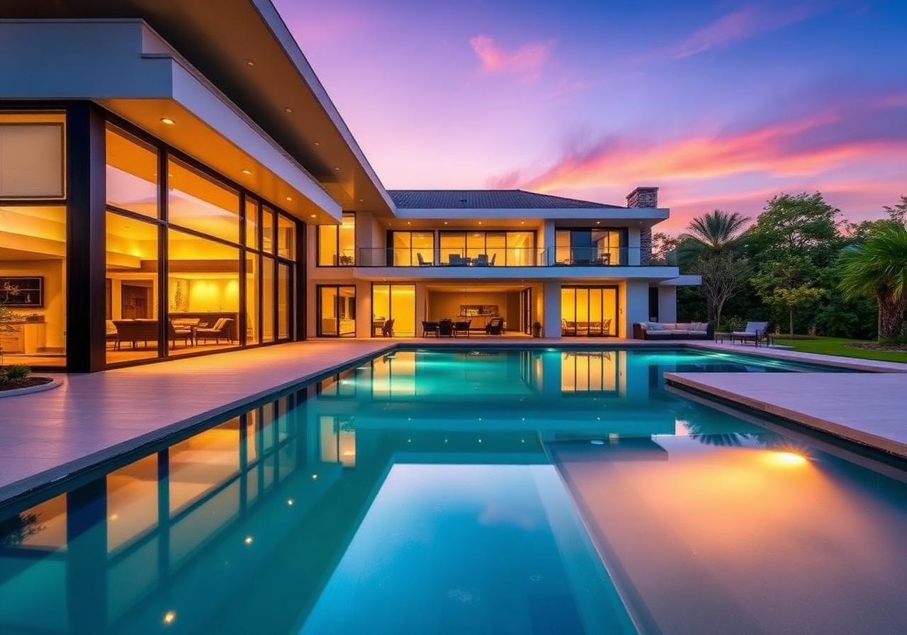 Residência Contemporânea com Piscina
